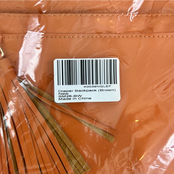 Minsong vegan leather diaper bag backpack - Picture 3 of 7